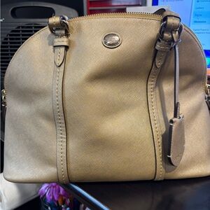 Coach Peyton leather Elegant Gold Handbag